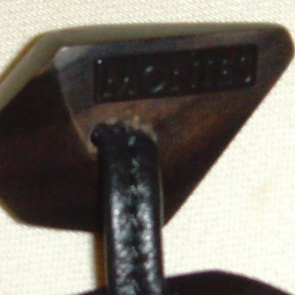 MONIES Leather and Multi-Colored Lucite Stone Statement Necklace - Picture 15 of 16